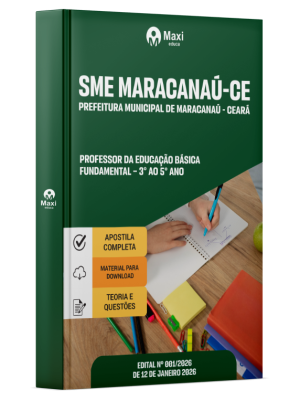 Apostila Prefeitura de Maracanaú - CE 2026 - Professor da Educação Básica - Fundamental – 3° ao 5° Ano