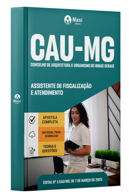 Apostila CAU-MG 2025 - Assistente De Fiscalização E Atendimento
