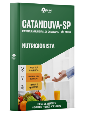 Apostila Prefeitura de Catanduva - SP 2026 - Nutricionista