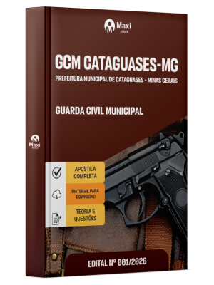 Apostila Prefeitura Municipal de Cataguases-MG 2026 - Guarda Civil Municipal