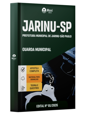 Apostila Prefeitura de Jarinu - SP 2026 - Guarda Municipal