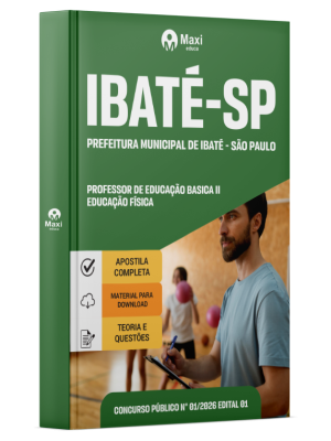 Apostila Prefeitura de Ibaté - SP 2026 - Professor de Educação Basica II - Educação Física
