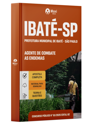 Apostila Prefeitura de Ibaté - SP 2026 - Agente de Combate às Endemias