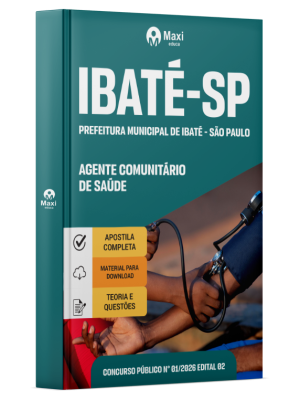 Apostila Prefeitura de Ibaté - SP 2026 - Agente Comunitário de Saúde