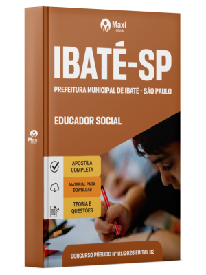Apostila Prefeitura de Ibaté - SP 2026 - Educador Social