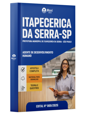 Apostila Prefeitura de Itapecerica da Serra - SP 2026 - Agente de Desenvolvimento Humano