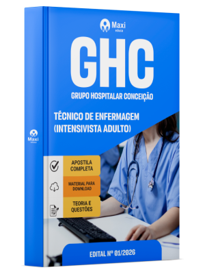 Apostila GHC-RS 2026 - Técnico de Enfermagem (Intensivista Adulto)