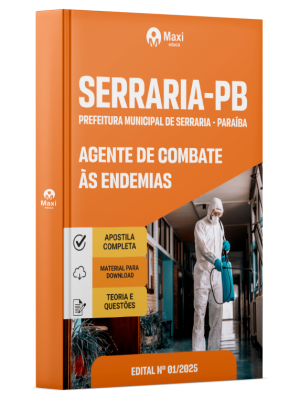 Apostila Prefeitura de Serraria-PB 2026 - Agente de Combate às Endemias