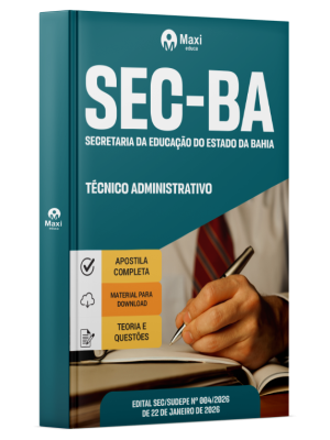 Apostila SEC-BA 2026 - Técnico Administrativo em Nível Médio