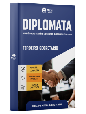Apostila Instituto Rio Branco 2026 - Diplomata - Terceiro-Secretário
