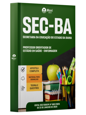 Apostila SEC-BA 2026 - Professor Orientador de Estágio em Saúde - Enfermagem