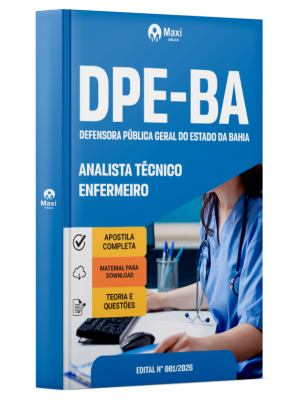 Apostila DPE-BA 2026 - Analista Técnico - Enfermeiro
