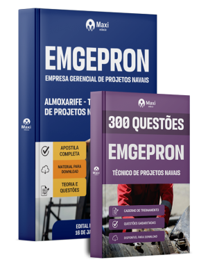 Combo EMGEPRON 2026 - Técnico de Projetos Navais - Almoxarife
