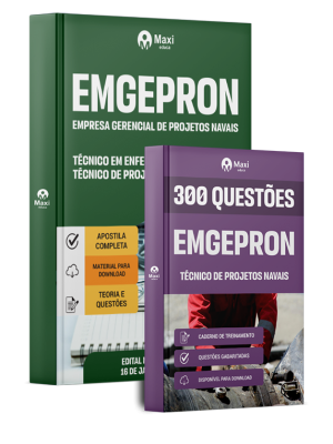 Combo EMGEPRON 2026 - Técnico de Projetos Navais - Técnico em Enfermagem