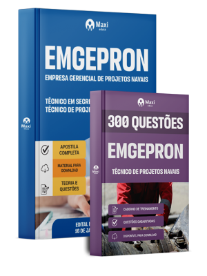 Combo EMGEPRON 2026 - Técnico de Projetos Navais - Técnico em Secretariado