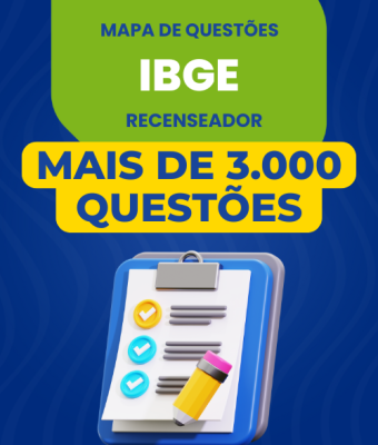 Mapa de Questões Online - IBGE - Recenseador - 3 Mil Questões