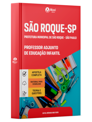 Apostila Prefeitura de São Roque - SP 2026 - Professor Adjunto de Educação Infantil
