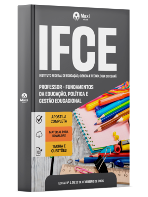 Apostila IFCE 2026 - Professor - Fundamentos da Educação, Política e Gestão Educacional