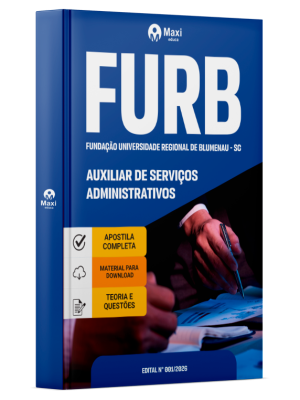 Apostila FURB-SC 2026 - Auxiliar de Serviços Administrativos