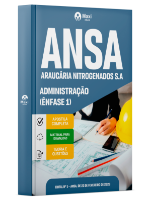 Apostila ANSA 2026 - Ênfase 1:  Administração
