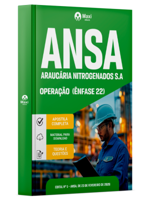 Apostila ANSA 2026 - Ênfase 22: Operação