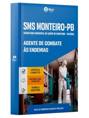 Apostila Prefeitura de Monteiro-PB 2026 - Agente de Combate às Endemias (ACE)