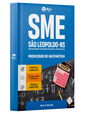 Apostila Prefeitura de São Leopoldo - RS 2026 - Professor de Matemática
