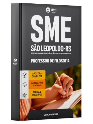 Apostila Prefeitura de São Leopoldo - RS 2026 - Professor de Filosofia