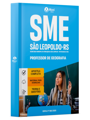 Apostila Prefeitura de São Leopoldo - RS 2026 - Professor de Geografia