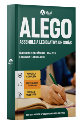 Apostila Preparatória ALE-GO 2025 - Conhecimentos Básicos - Analista e Assistente Legislativo