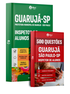 Combo Prefeitura de Guarujá - SP 2026 - Inspetor de Alunos