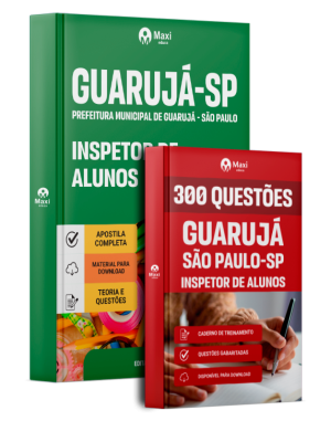 Combo Prefeitura de Guarujá - SP 2026 - Inspetor de Alunos