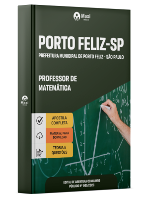 Apostila Prefeitura de Porto Feliz - SP 2026 - Professor de Matemática