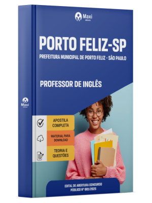 Apostila Prefeitura de Porto Feliz - SP 2026 - Professor de Inglês