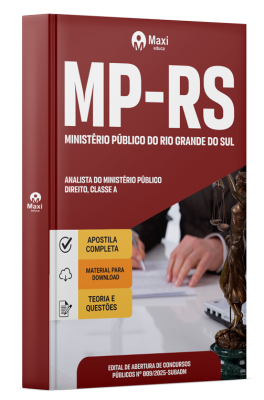 Apostila MP-RS 2025 - Analista Do Ministério Público - Direito, Classe A