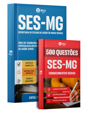 Combo SES-MG 2026 - Especialista em Políticas e Gestão da Saúde (EPGS) - Área de Tecnologia da Informação