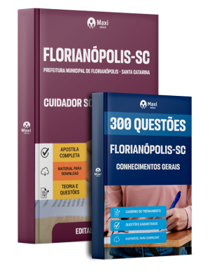 Combo Prefeitura de Florianópolis - SC 2026 - Cuidador Social