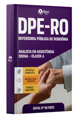 Apostila DPE-RO 2025 - Analista em Assistência Social – Classe A