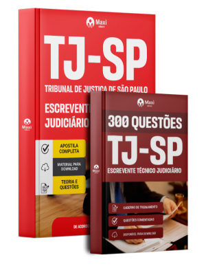 Combo TJ-SP 2026 - Escrevente Técnico Judiciário (Apostila + Caderno de Questões Comentadas)