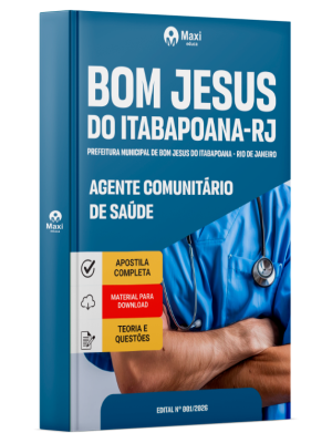 Apostila Prefeitura de Bom Jesus do Itabapoana-RJ 2026 - Agente Comunitário de Saúde