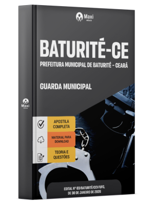 Apostila Prefeitura de Baturité-CE 2026 - Guarda Municipal