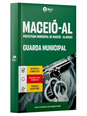 Apostila Prefeitura de Maceió - AL 2026 - Guarda Civil Municipal