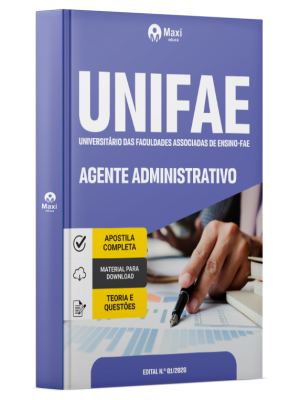 Apostila UNIFAE 2026 - Agente Administrativo