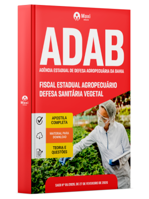 Apostila ADAB 2026 - Fiscal Estadual Agropecuário - Defesa Sanitária Vegetal