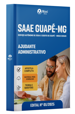 Apostila SAAE Guapé MG 2025 - Ajudante Administrativo
