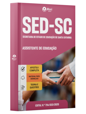 Apostila SED-SC 2026 - Assistente de Educação
