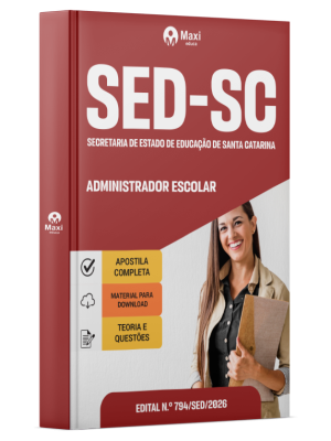 Apostila SED-SC 2026 - Administrador Escolar
