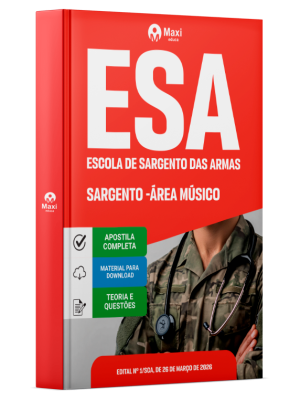 Apostila ESA 2026 - Curso de Formação de Sargento - Área: Saúde