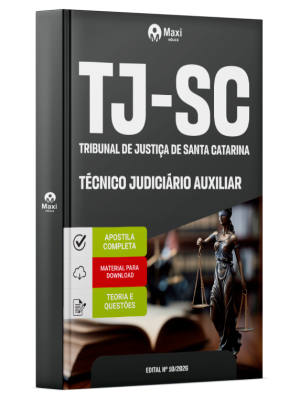 Apostila TJ-SC 2026 - Técnico Judiciário Auxiliar