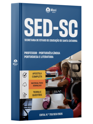 Apostila SED-SC 2026 - Professor - Língua Portuguesa e Literatura